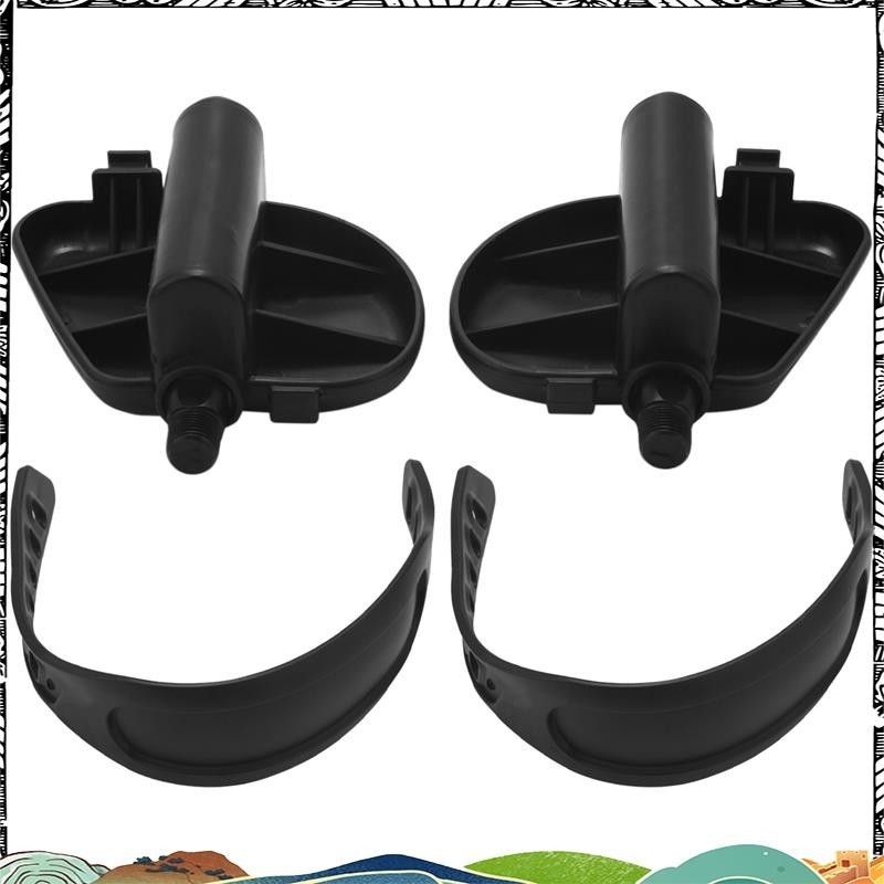 Super 1 คู่จักรยานออกกาลังกายเหยียบจักรยานกว้างขึ้นพร้อมสายรัดเหยียบสาหรับออกกาลังกายจักรยานเครื่องเขียนรอบบ้าน